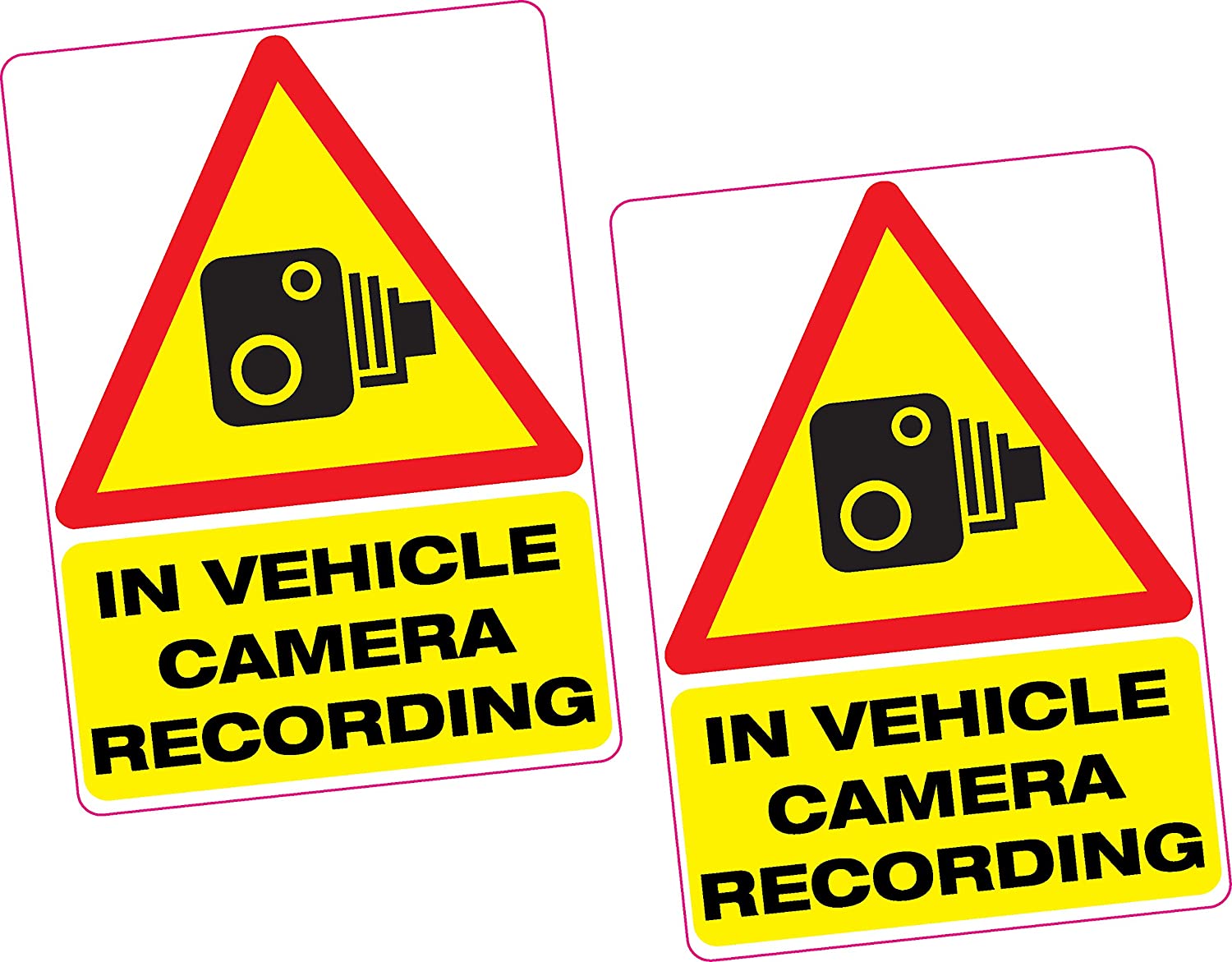 Dash Cam In Vehicle Recording Sticker Pack 2 Mr Decals