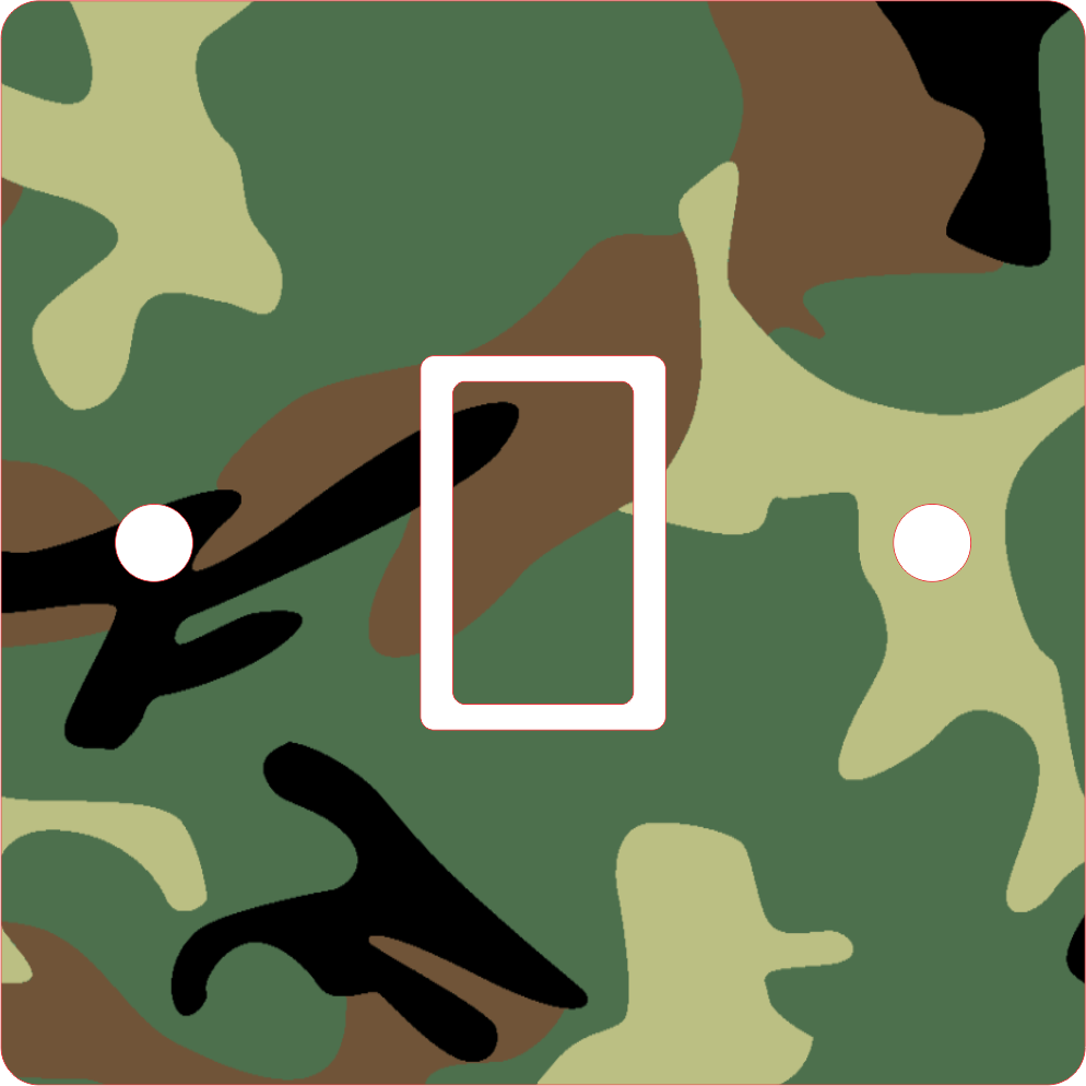 Light Switch Sticker SW011 Camouflage Mr Decals